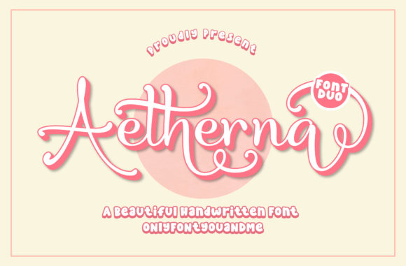 Aetherna: A Script Handwritten Font