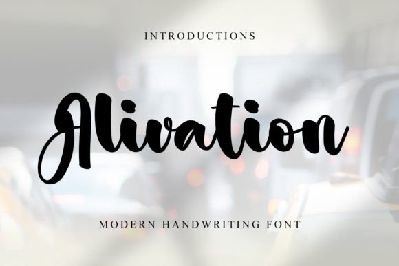 Alivation: A Stylish Font for Creative Campaigns