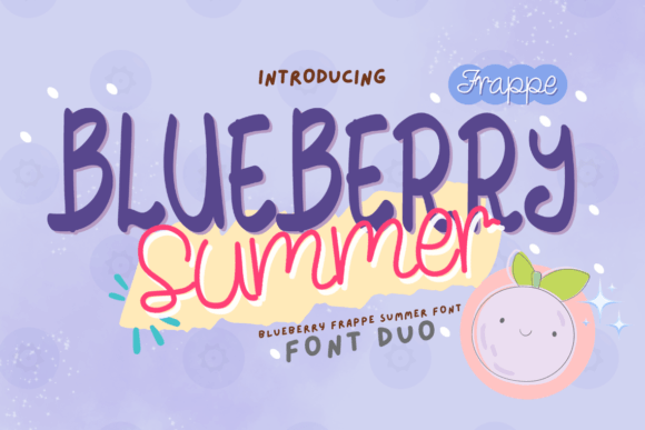 Blueberry Frappe Summer Font