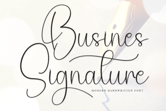 Busines Signature Font