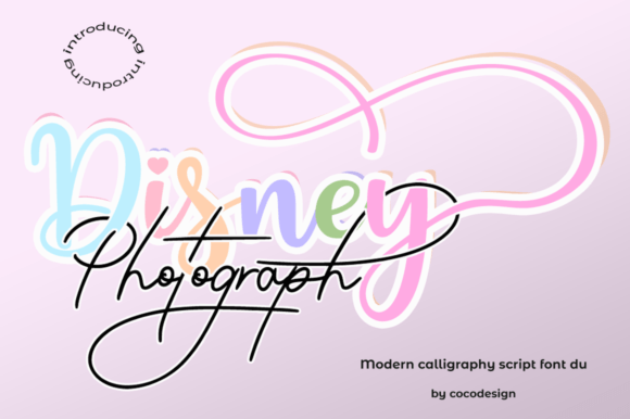 Disney Photograph Font for Creative Projects
