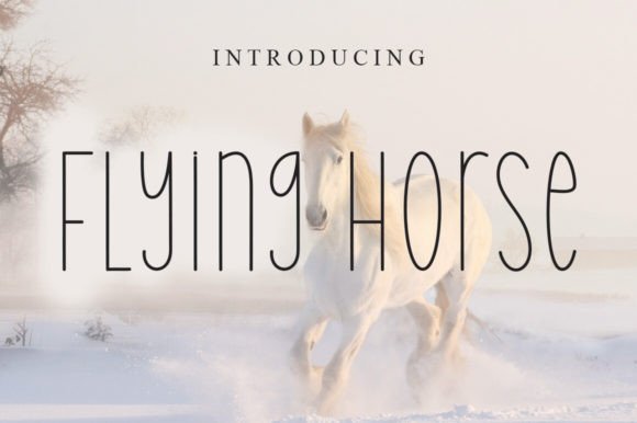 Flying Horse Font for Creative Projects