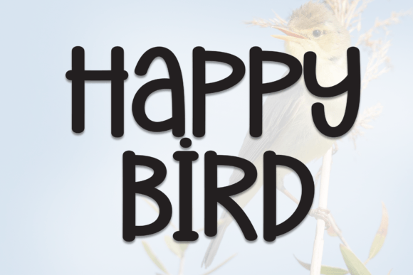 Happy Bird Font for Creative Projects