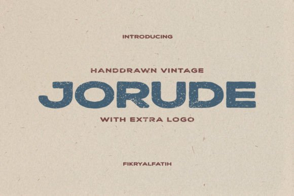 Jorude: A Handwritten Font for Editorial Elegance
