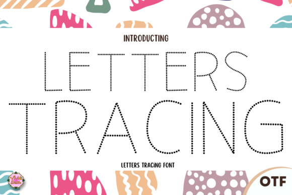 Letters Tracing Font for Interactive Branding Projects