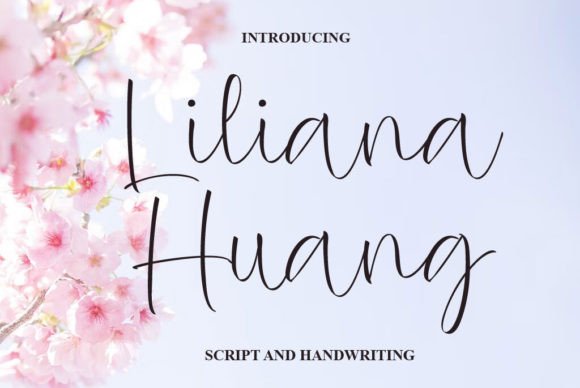 Liliana Huang Font: Elegant Script for Editorial Design