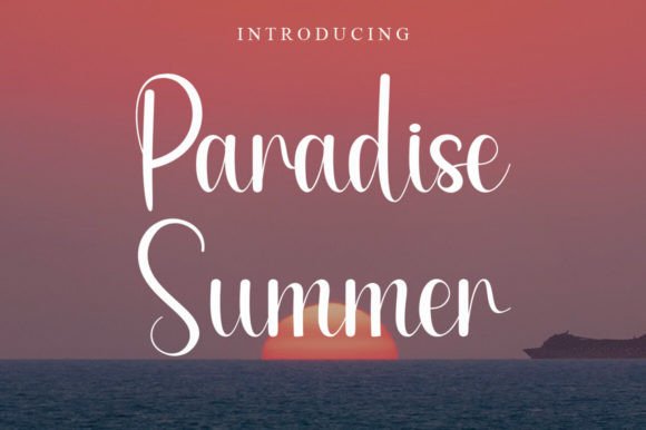 Paradise Summer Font