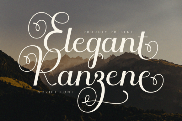 Ranzene Font: Elegant Script for Branding