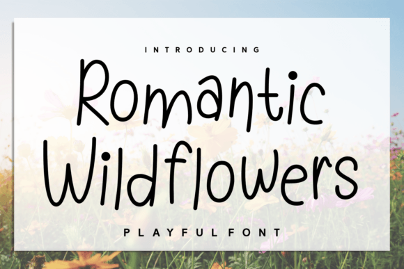 Romantic Wildflowers Font