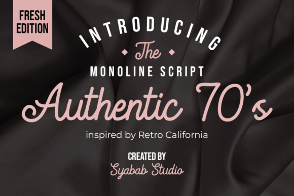 The Authentic 70 s Font