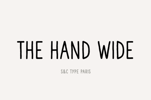 The Hand Wide Font for Web Design