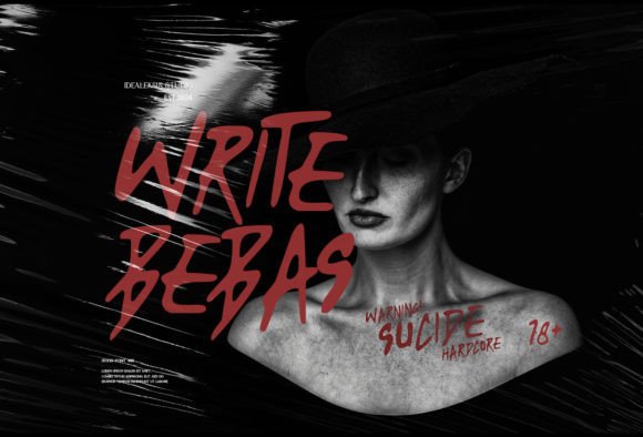 Write Bebas: A Spooky Script Handwritten Font for Crafters