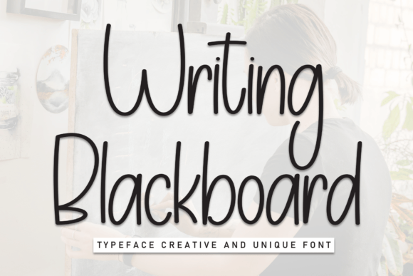 Writing Blackboard Font for Business Branding